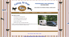 Desktop Screenshot of callingalldogs.net